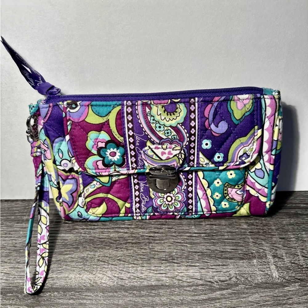 Vera Bradley Zippered Convertible Wristlet Wallet